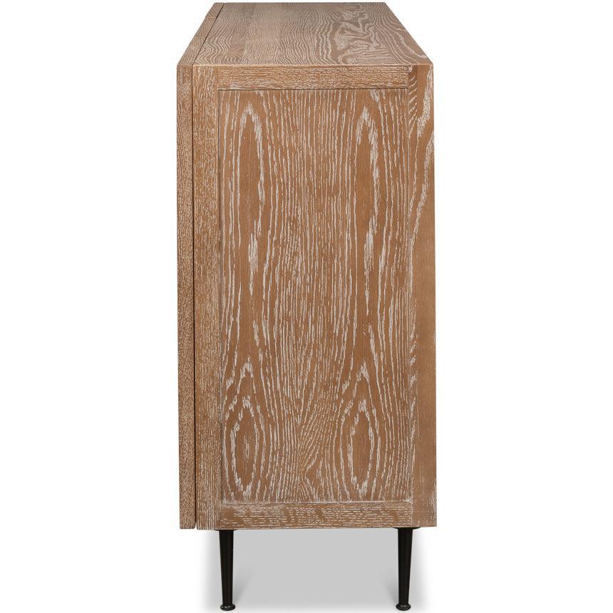 Credenza a 3 ante in rovere marrone costiero 