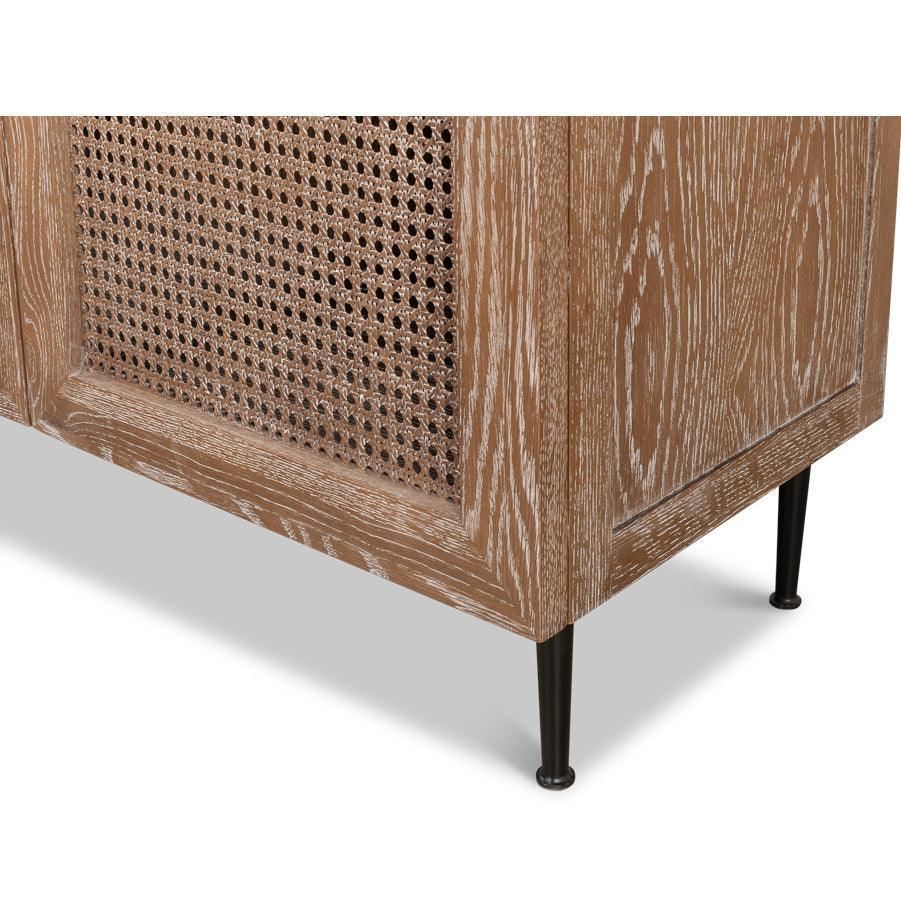 Credenza a 3 ante in rovere marrone costiero 