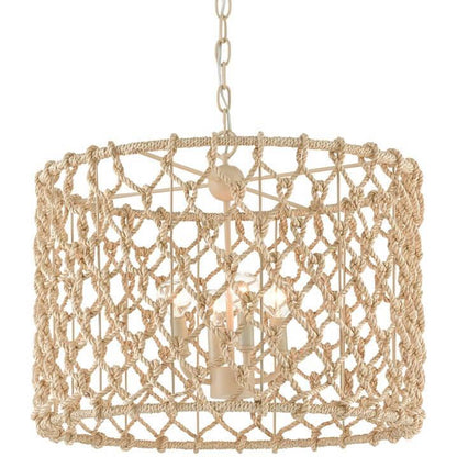 Lampadario a tamburo di corda costiera