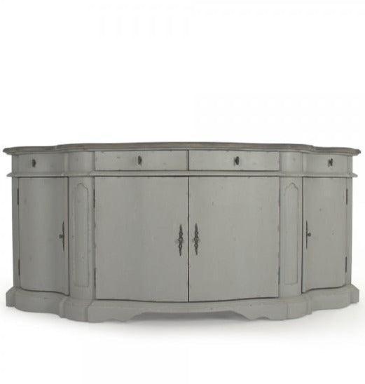 Buffet Courbe in stile fattoria francese grigio crema