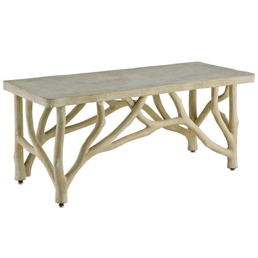 Panchina in acciaio e cemento Creekside