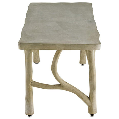 Panchina in acciaio e cemento Creekside