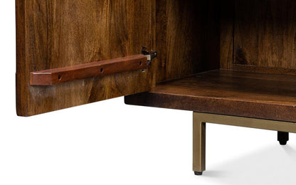 Buffet rustico in legno a tratteggio incrociato