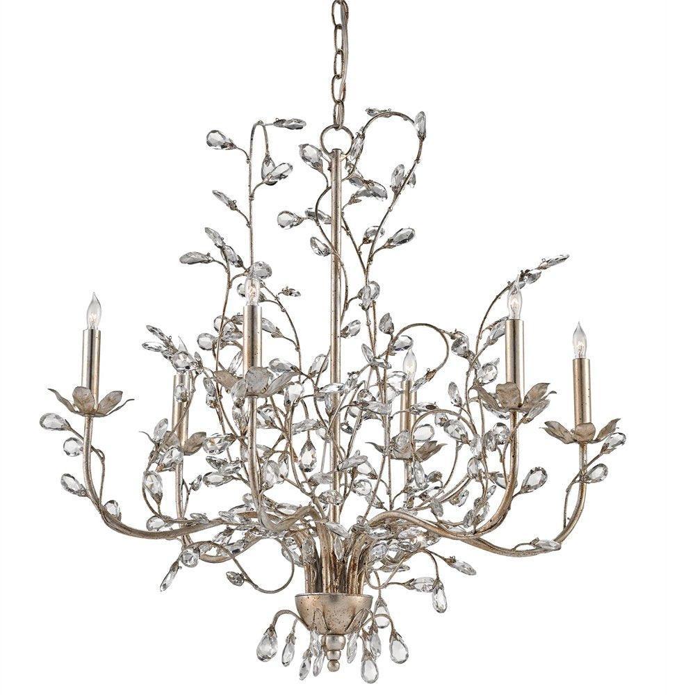 Lampadario a forma di bocciolo di fiore di cristallo, medio