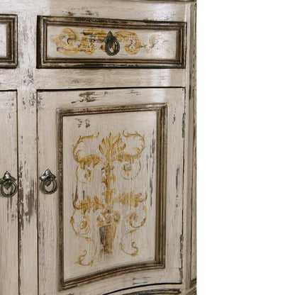 Buffet con volute curve in stile country francese