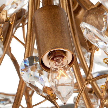 Lampada da soffitto semi-incassata a 5 luci Crystal Buds