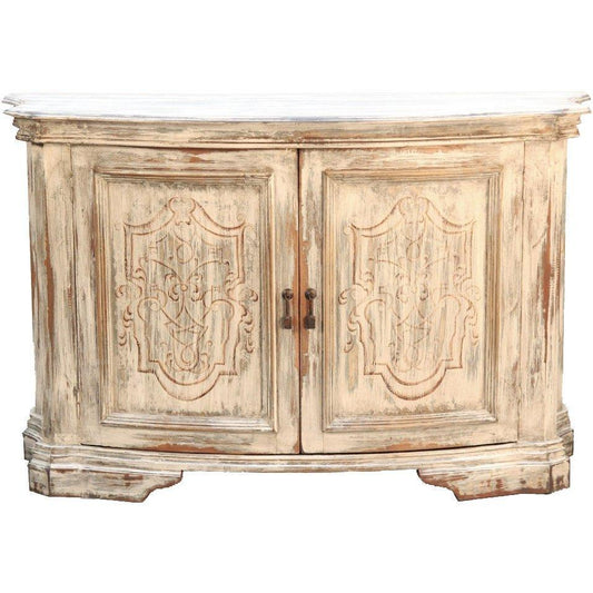 Buffet con finitura crema anticata