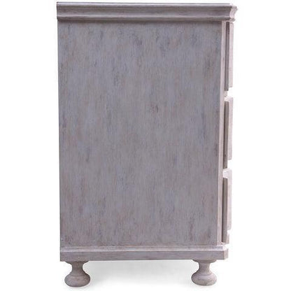 Baule in gesso grigio invecchiato da sogno