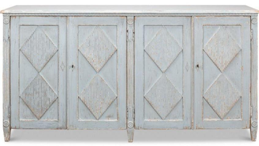 Buffet Shabby Chic Blu Polvere