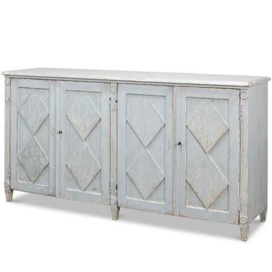 Buffet Shabby Chic Blu Polvere