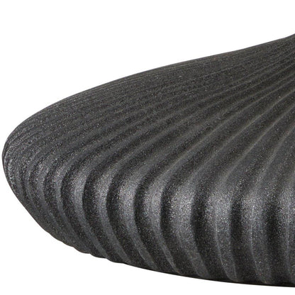 Lampada da tavolo nera schiacciata