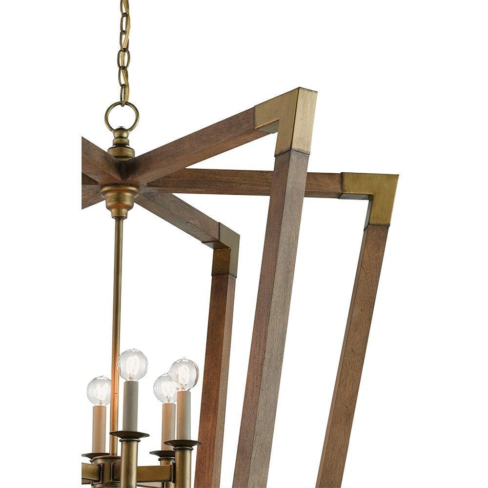 Lampadario geometrico terroso