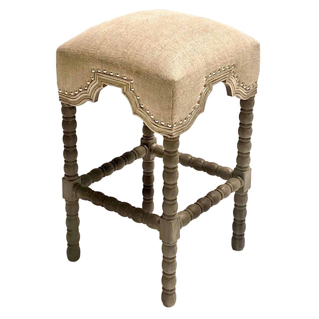 Sgabello da bar in tela di iuta francese europea