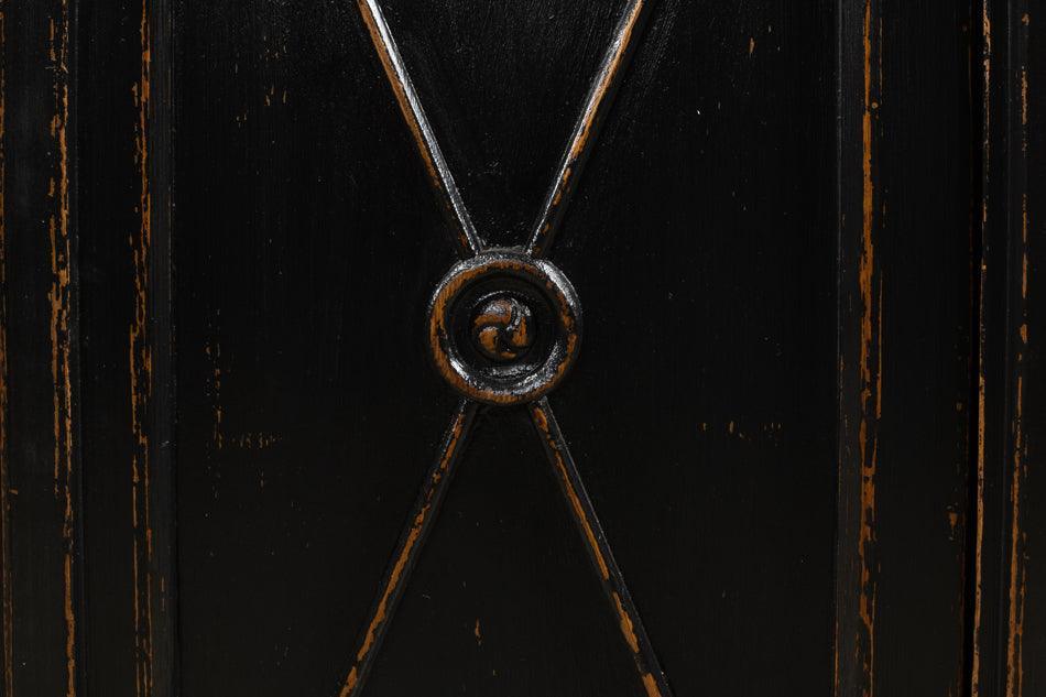 Buffet con freccia a croce reale nera extra lunga