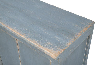 Buffet extra lungo stile fattoria blu