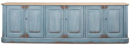 Credenza extra lunga celeste