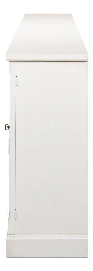 Buffet bianco extra lungo e solido