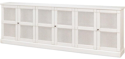 Buffet con porta in canna bianca extra lunga e solida
