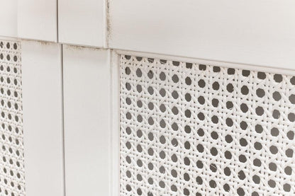 Buffet con porta in canna bianca extra lunga e solida