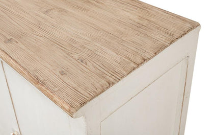 Buffet extra lungo in stile fattoria bianco