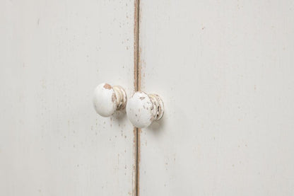 Buffet extra lungo in stile fattoria bianco