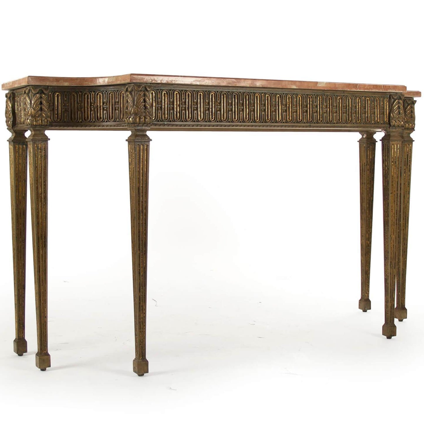 Tavolo consolle con piano in marmo Fabrice