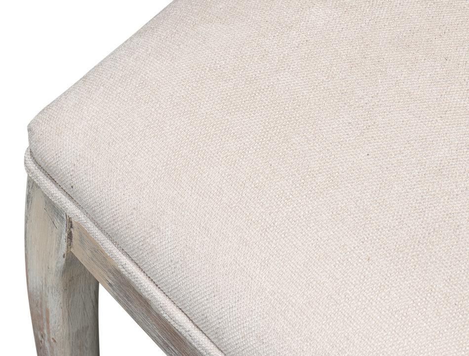 Sedie in stile rustico con schienale in canna e seduta color crema - Coppia