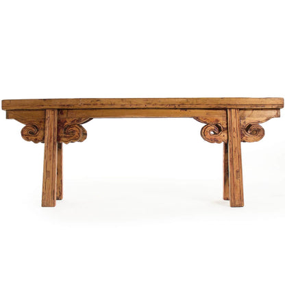 Panca in legno invecchiato stile fattoria