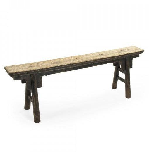 Panca in legno invecchiato stile fattoria