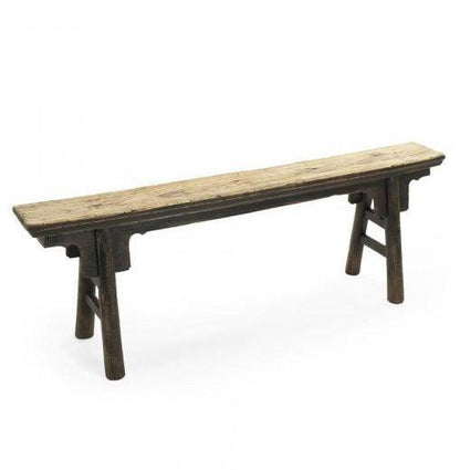 Panca in legno invecchiato stile fattoria