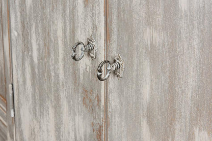 Credenza con facciata a cascata grigia in stile fattoria