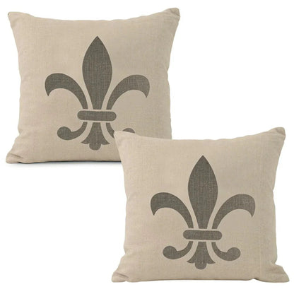 Cuscino in lino Fleur de Lys