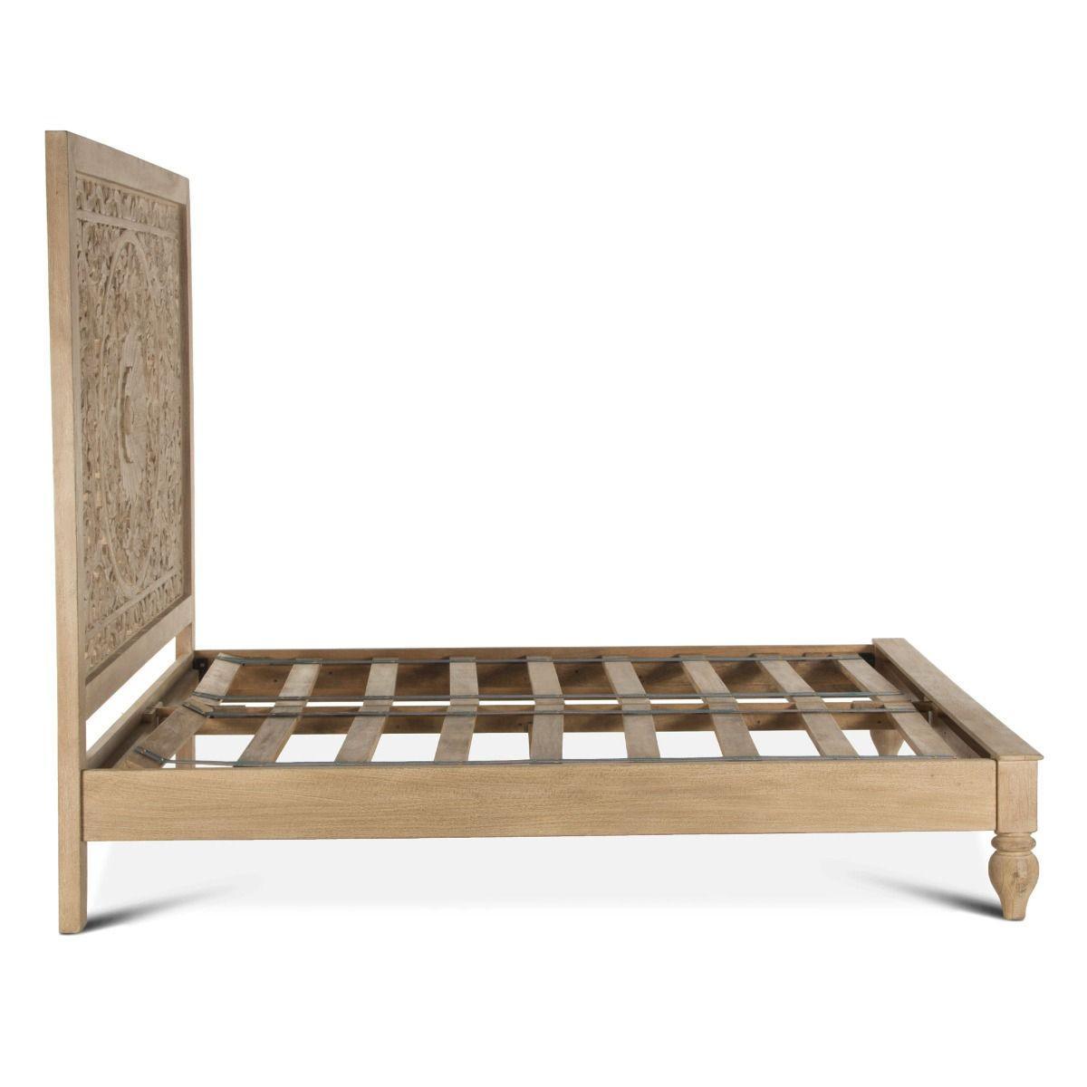 Letto in legno naturale Flora Bohemian