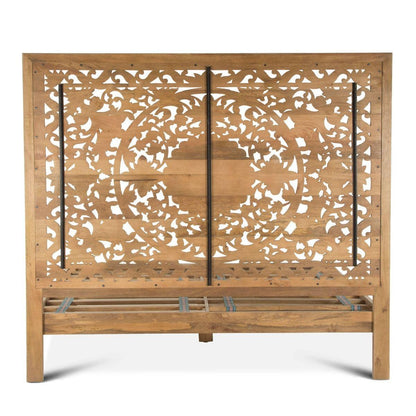 Letto in legno naturale Flora Bohemian