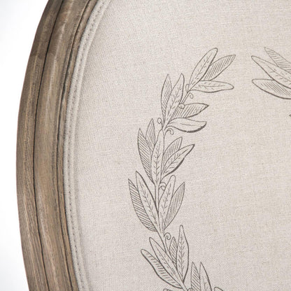 Sedie laterali con ghirlanda d'arte francese