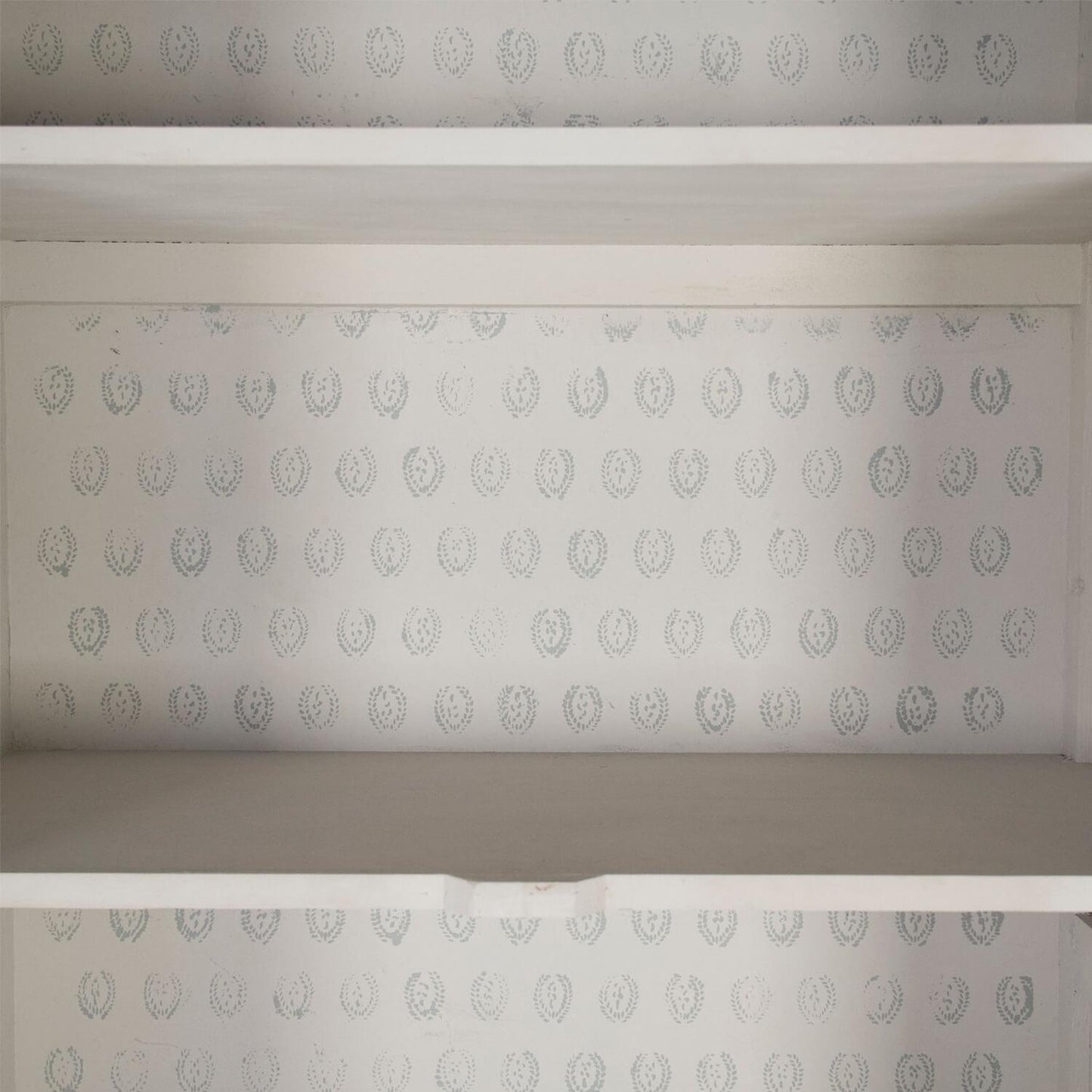 Vetrina in vetro grigio blu francese