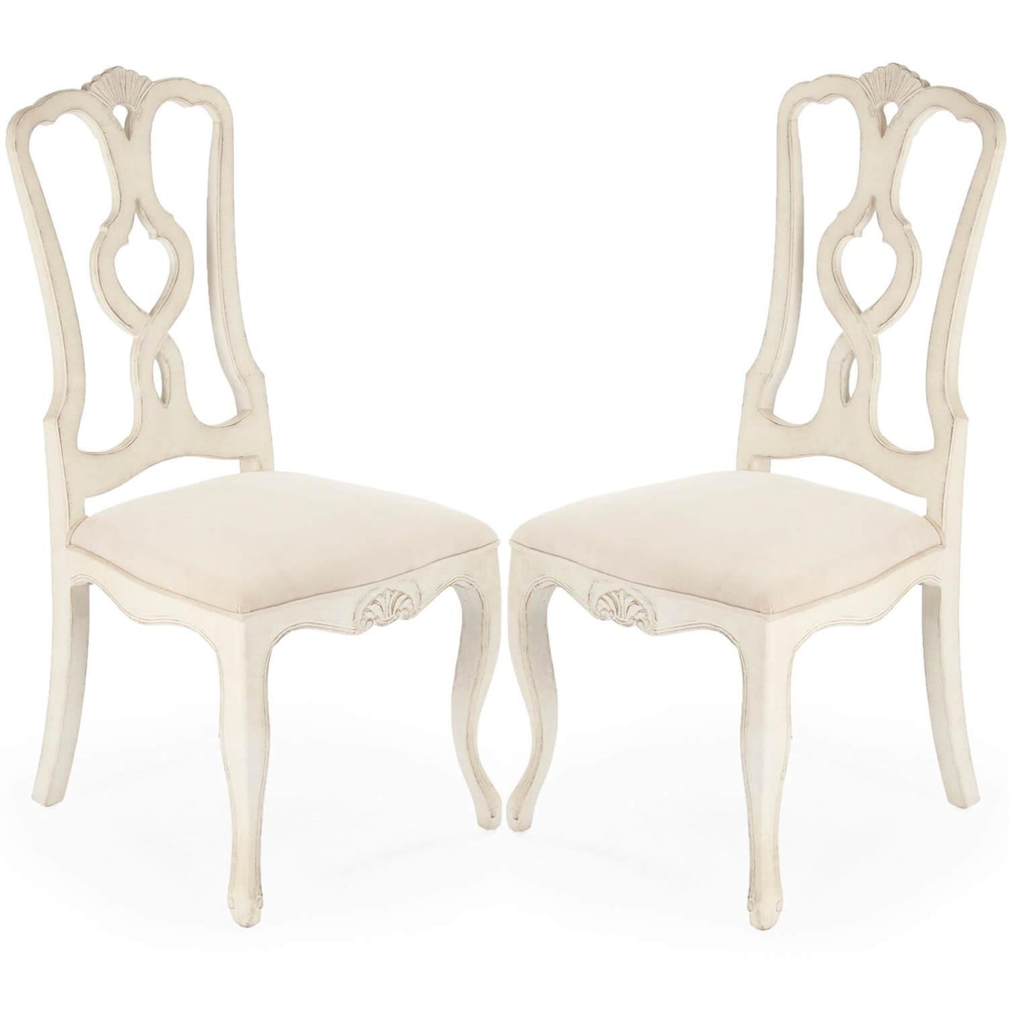 Sedie da pranzo intagliate francesi - Coppia