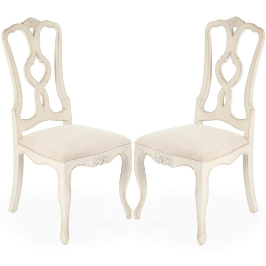 Sedie da pranzo intagliate francesi - Coppia