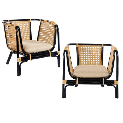 Sedie da banchina in stile coloniale francese - Set di 2