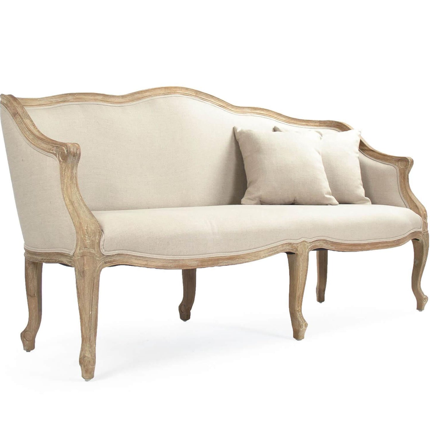 Divano Louis color crema francese