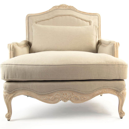 Poltrona lounge in stile fattoria francese