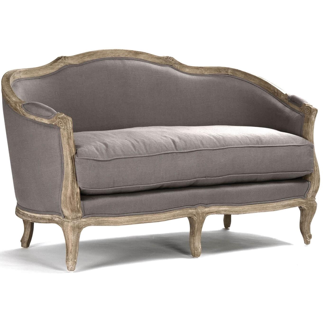 Divano Maison Settee grigio francese