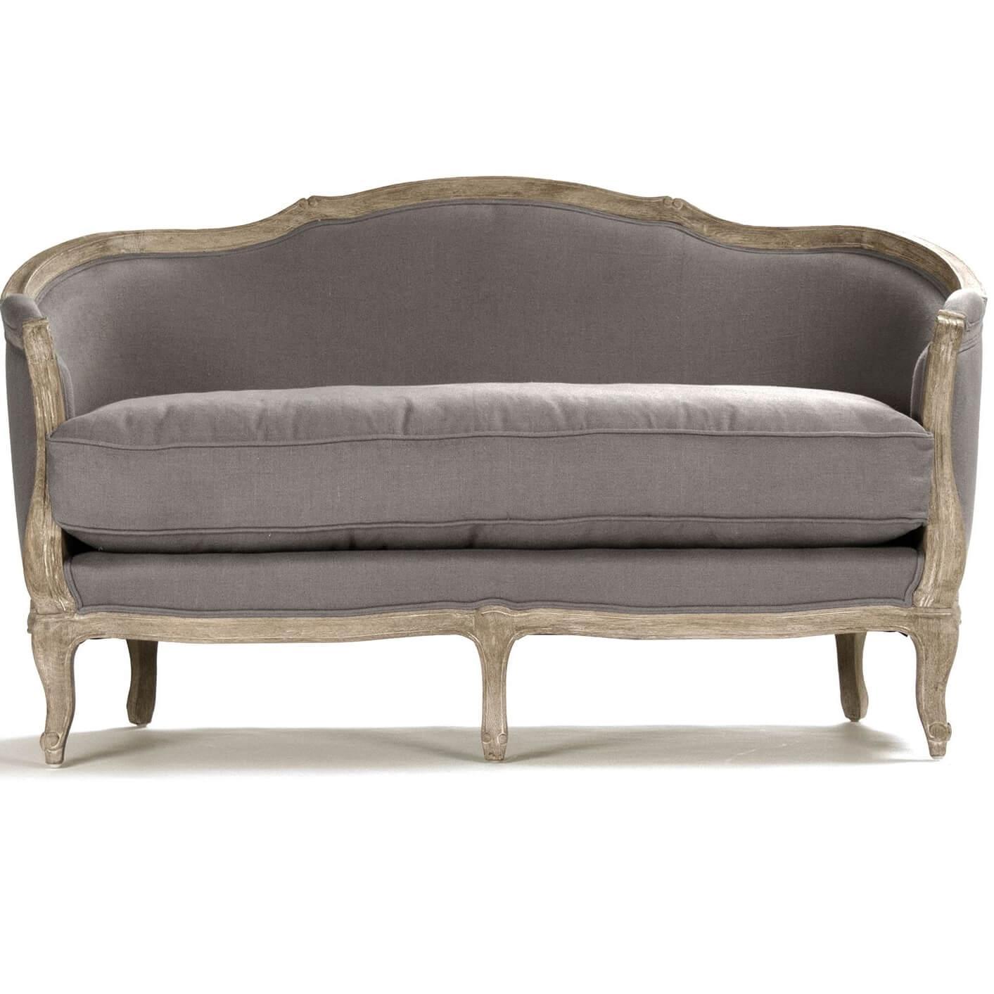 Divano Maison Settee grigio francese