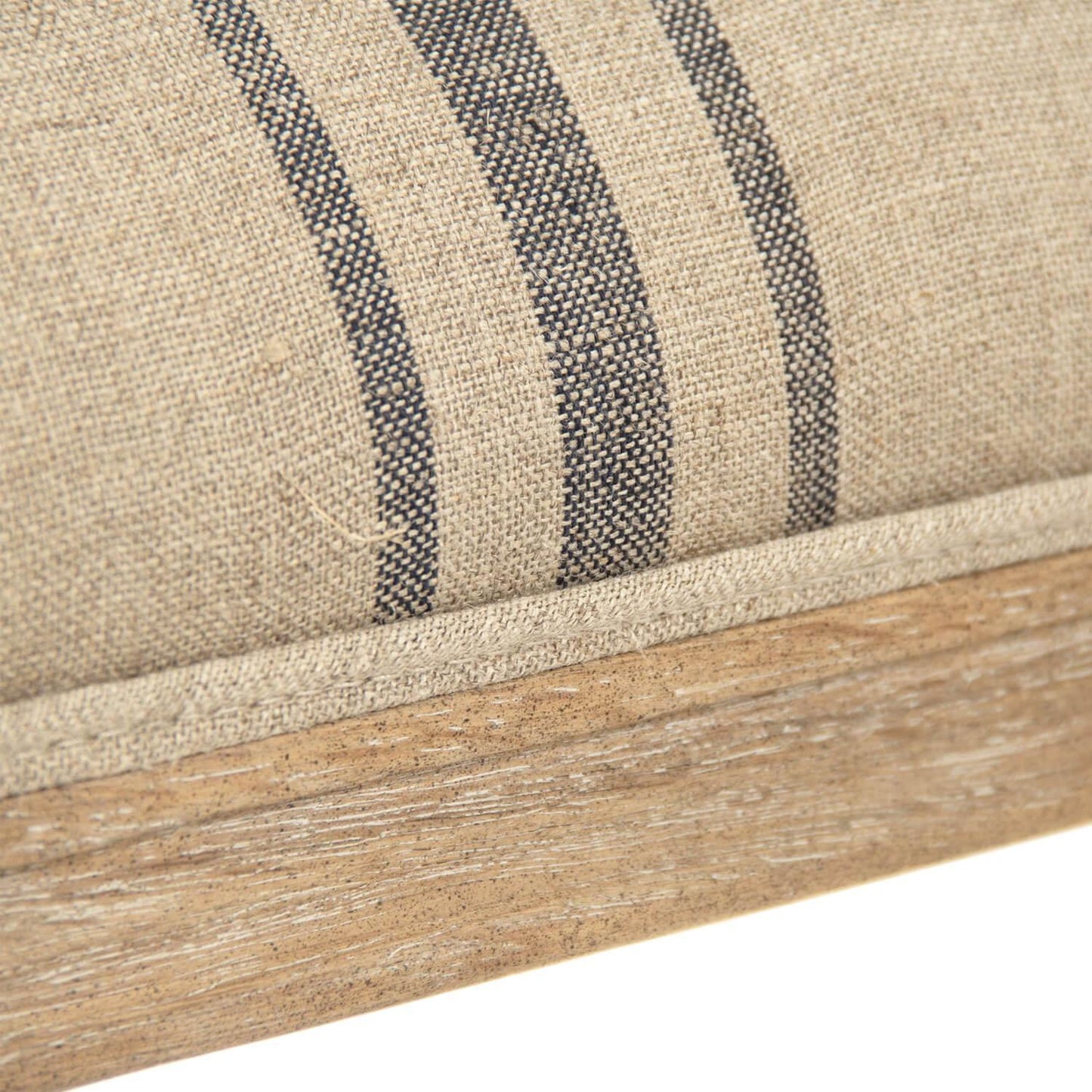 Poltrone da pranzo a righe blu French Louis