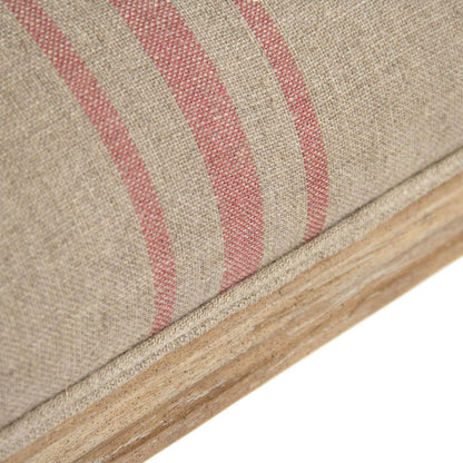 Sedia da pranzo a righe rosse in stile francese Louis