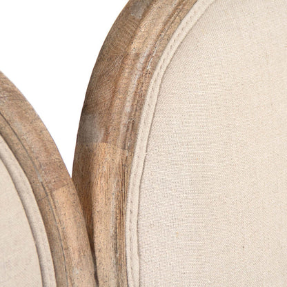 Divano a medaglione con schienale triplo francese