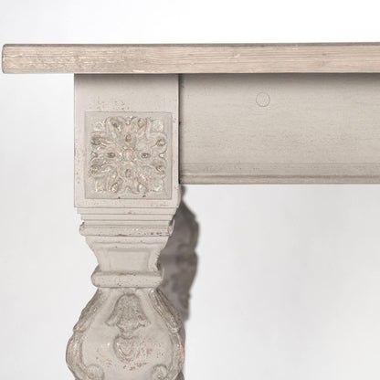 Tavolo da pranzo con piano in legno francese