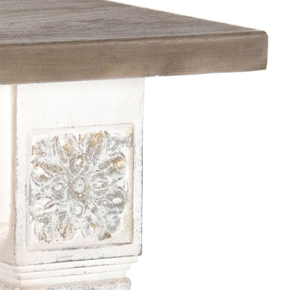 Tavolo da pranzo bianco con piano in legno francese