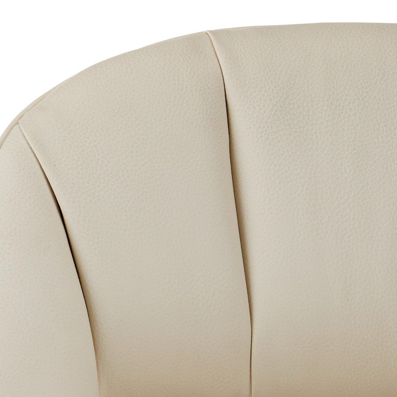 Sgabello da bar imbottito in rovere bianco Nimble