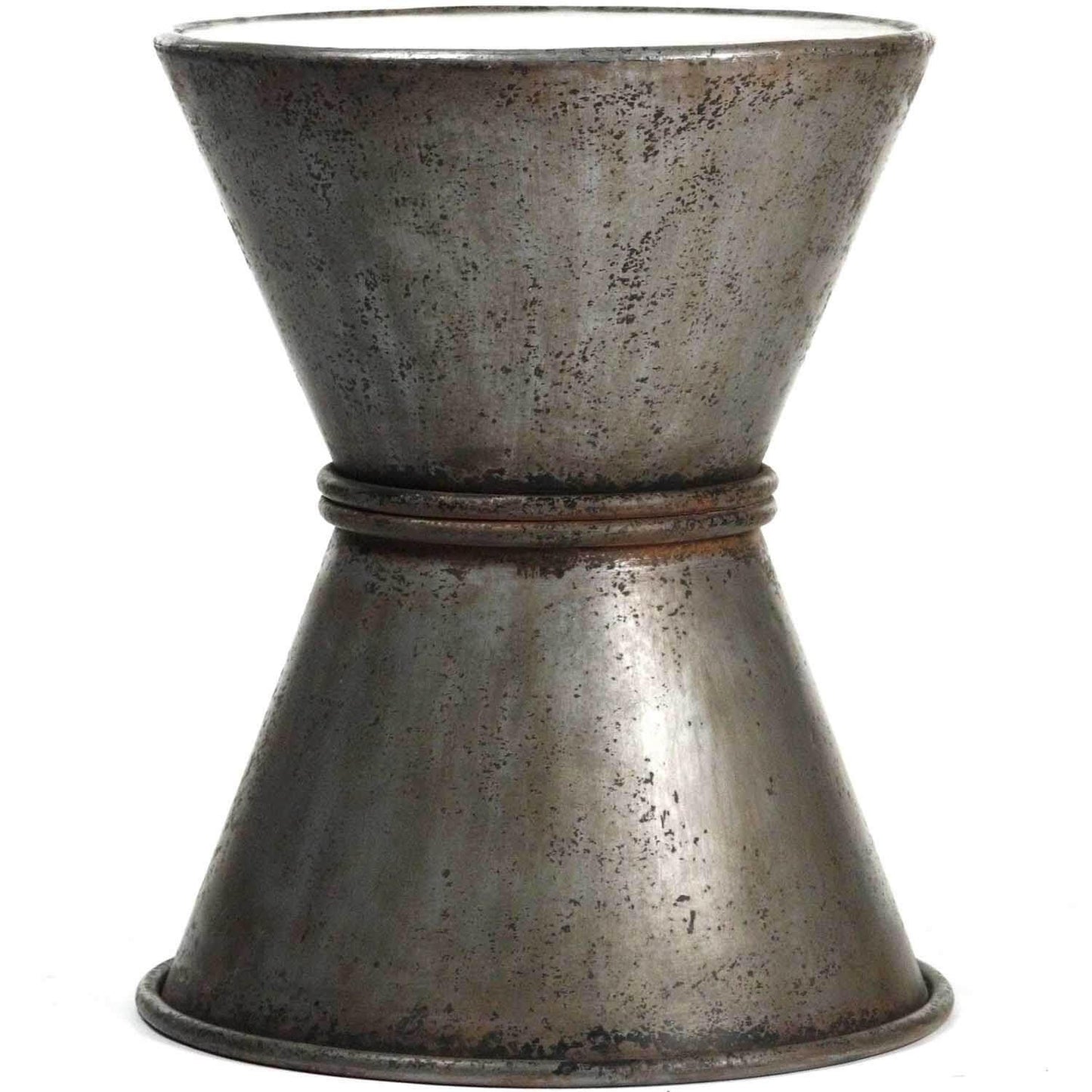 Sgabello in ferro zincato